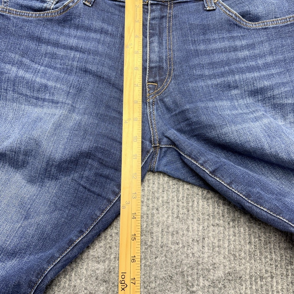 Mavi Zach Jeans Mens 34x32 Blue Medium Wash Straight Leg Stretch Denim Casual - Picture 9 of 13